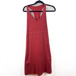 Kuhl Mova Reversible Dress Red Orange Geometric Print Racerback V-Neck Small